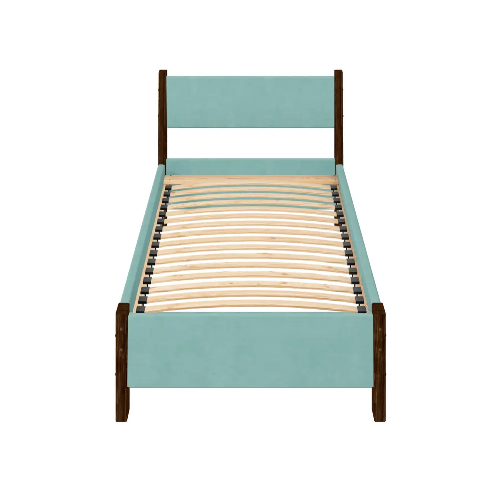 Фото 2 Кровать Solarius Мишка орто основание 80 x 80 x 210 см дерево цвет тиффани;венге Фото 2 Кровать Solarius Мишка орто основание 80 x 80 x 210 см дерево цвет тиффани;венге