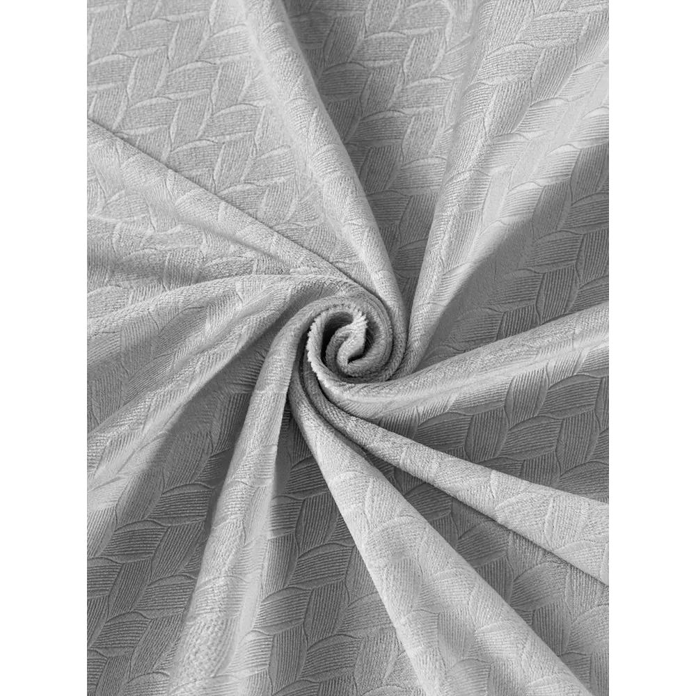 Фото 8 Штора Daily by t Хана 1027.00141 на шторной ленте 260x160 см цвет серый