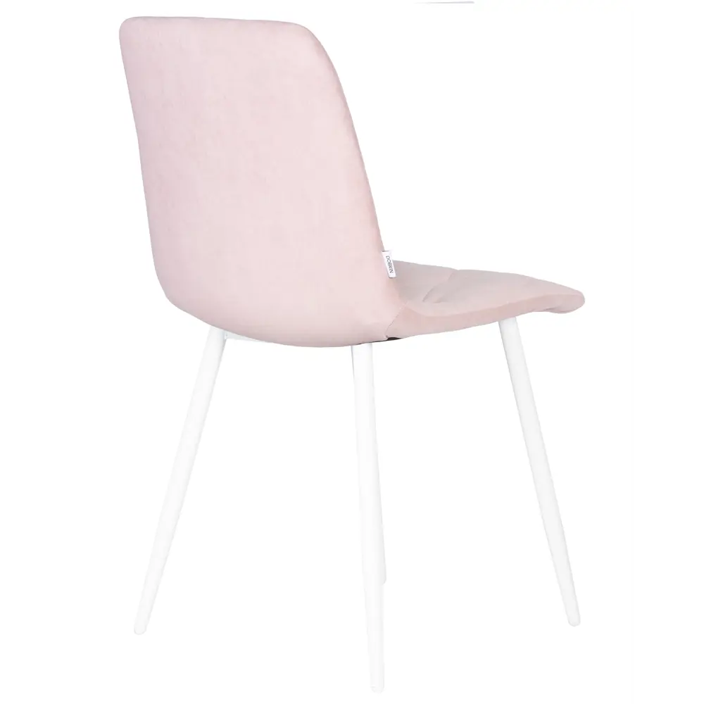 Фото 2 Кухонный стул Dobrin Chilly rombo a006 46x46x55 см велюр цвет розовый/белый Фото 2 Кухонный стул Dobrin Chilly rombo a006 46x46x55 см велюр цвет розовый/белый