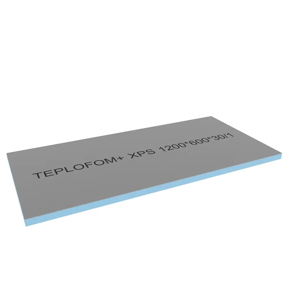 Фото 2 Конструкционная панель XPS Teplofom 1200х600х30мм односторонний слой 3.6м² 5шт