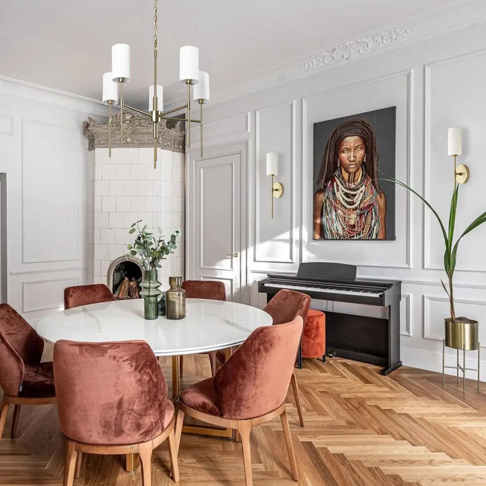Фото 6 Люстра подвесная Loft It Comfy Lf_10307_brass 5 ламп 7.86 м² цвет латунь Фото 6 Люстра подвесная Loft It Comfy Lf_10307_brass 5 ламп 7.86 м² цвет латунь