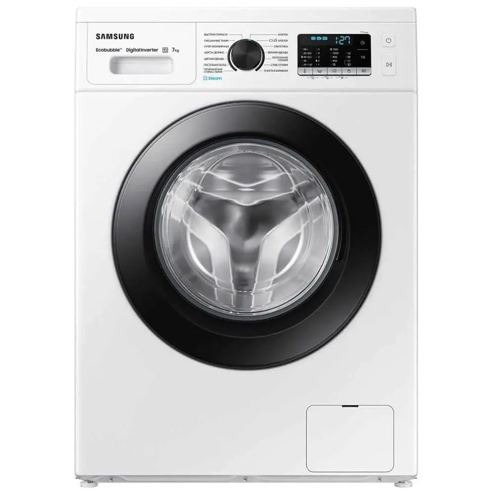 Фото Стиральная машина отдельностоящий Samsung WW70AG5S21CELP 7 кг 60x85x45 цвет белый Фото Стиральная машина отдельностоящий Samsung WW70AG5S21CELP 7 кг 60x85x45 цвет белый