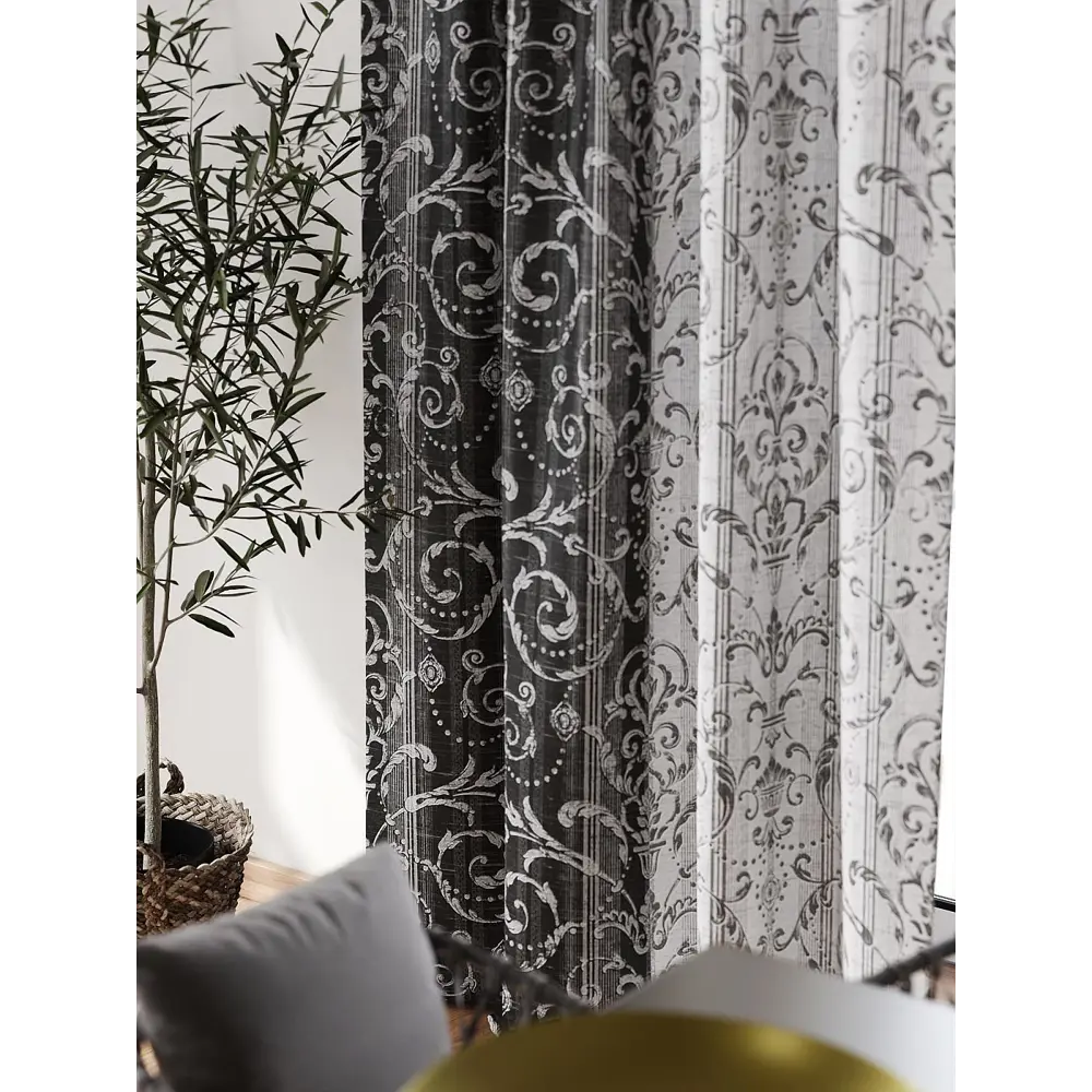 Фото 5 Штора блэкаут на шторной ленте Comfy Way Флонтос - 31 CW594031-260, 260x150 см, цвет серый Фото 5 Штора блэкаут на шторной ленте Comfy Way Флонтос - 31 CW594031-260, 260x150 см, цвет серый