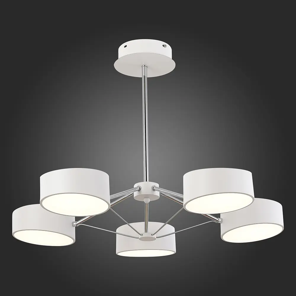 Фото 4 Светильник настенно-потолочный светодиодный ST LUCE SLE6005-502-05 Valle 18 м² холодный белый свет цвет хром Фото 4 Светильник настенно-потолочный светодиодный ST LUCE SLE6005-502-05 Valle 18 м² холодный белый свет цвет хром