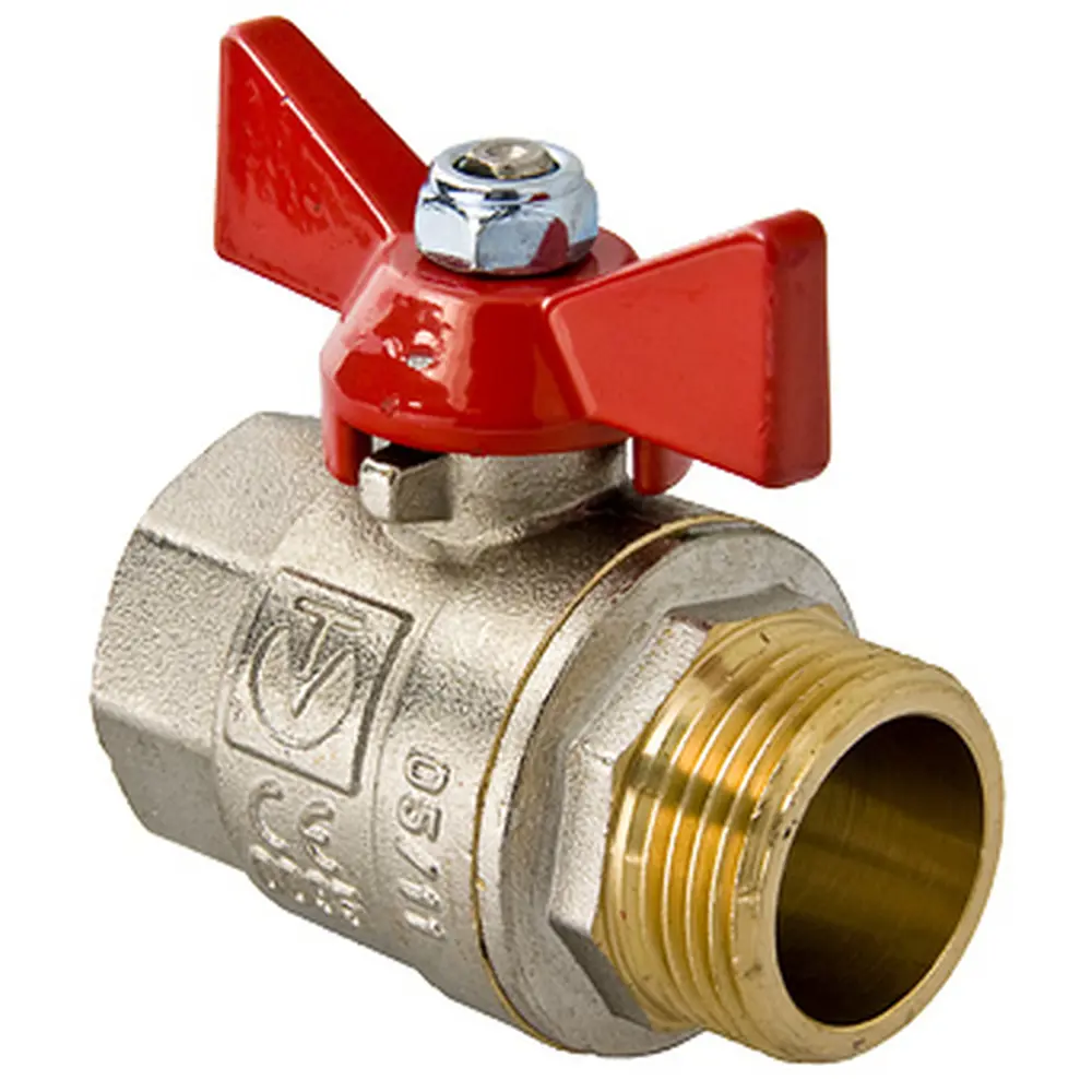 Фото Кран шаровой прямой Valtec 508692 PN40 1 ВР-НР латунь ручка бабочка Фото Кран шаровой прямой Valtec 508692 PN40 1 ВР-НР латунь ручка бабочка