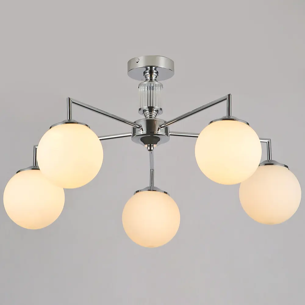 Фото 2 Люстра на штанге Illumico Il0064-5c-79 cr 5 ламп 15 м² цвет хром