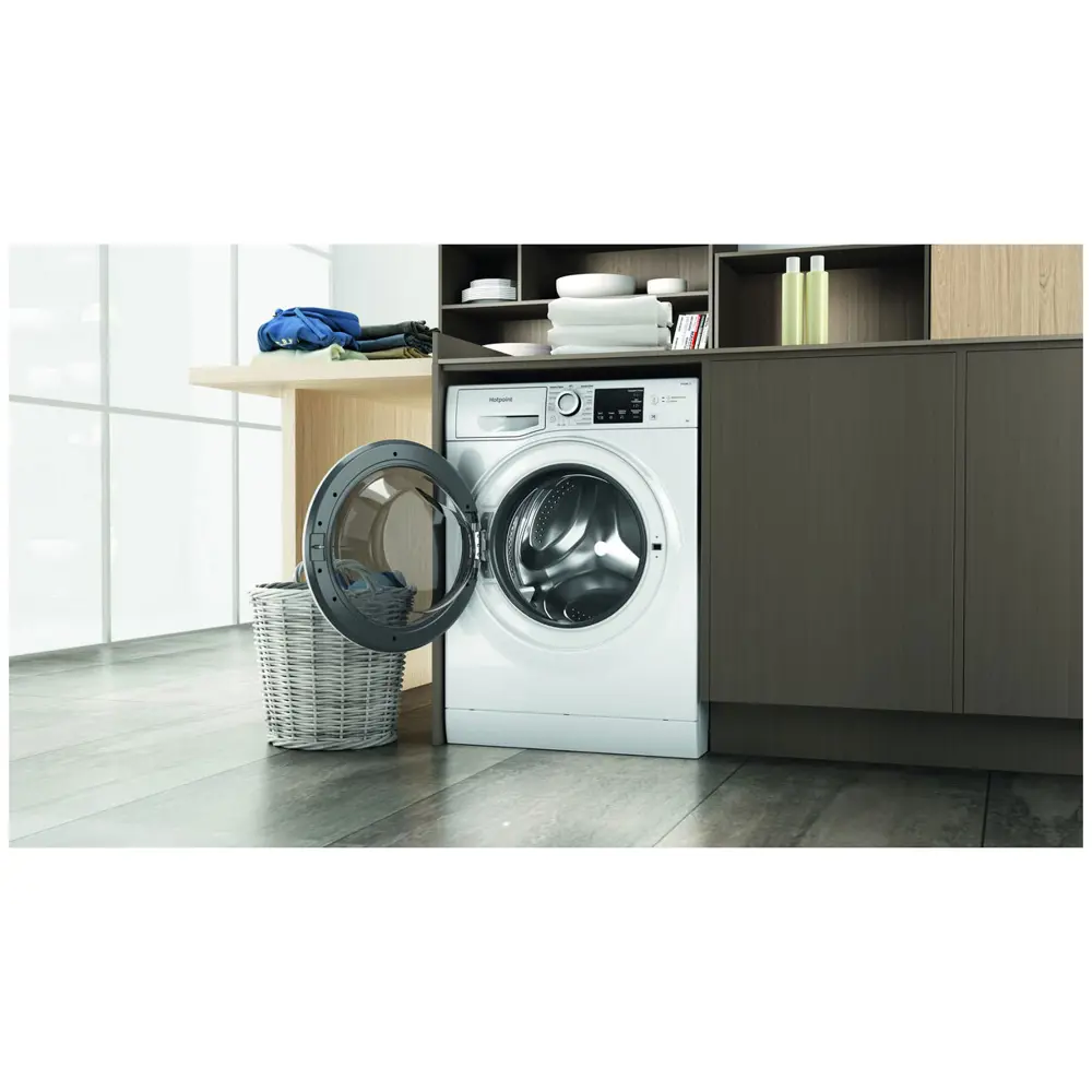 Фото 13 Стиральная машина Hotpoint Nsb 6015 W V Ru 59.50x85x42.50 см 6 кг цвет белый