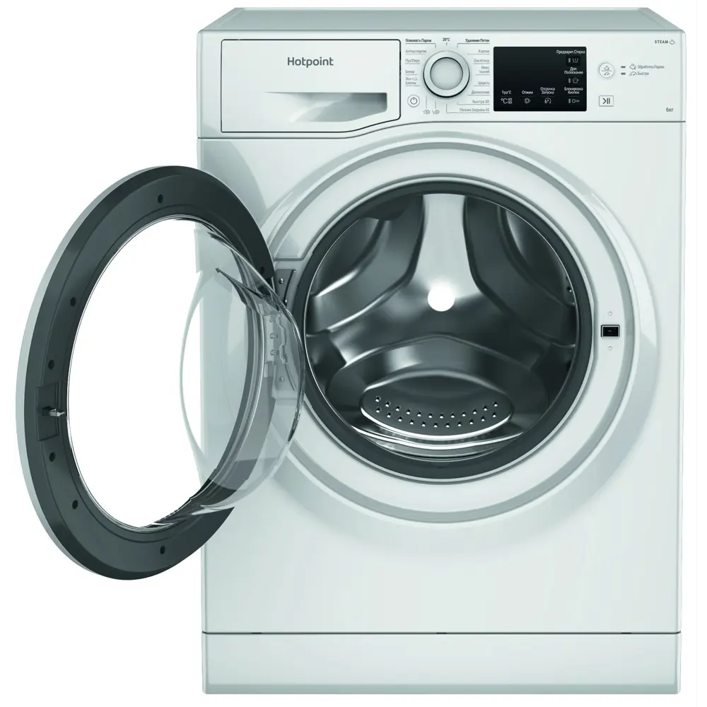 Фото 4 Стиральная машина Hotpoint Nsb 6015 W V Ru 59.50x85x42.50 см 6 кг цвет белый