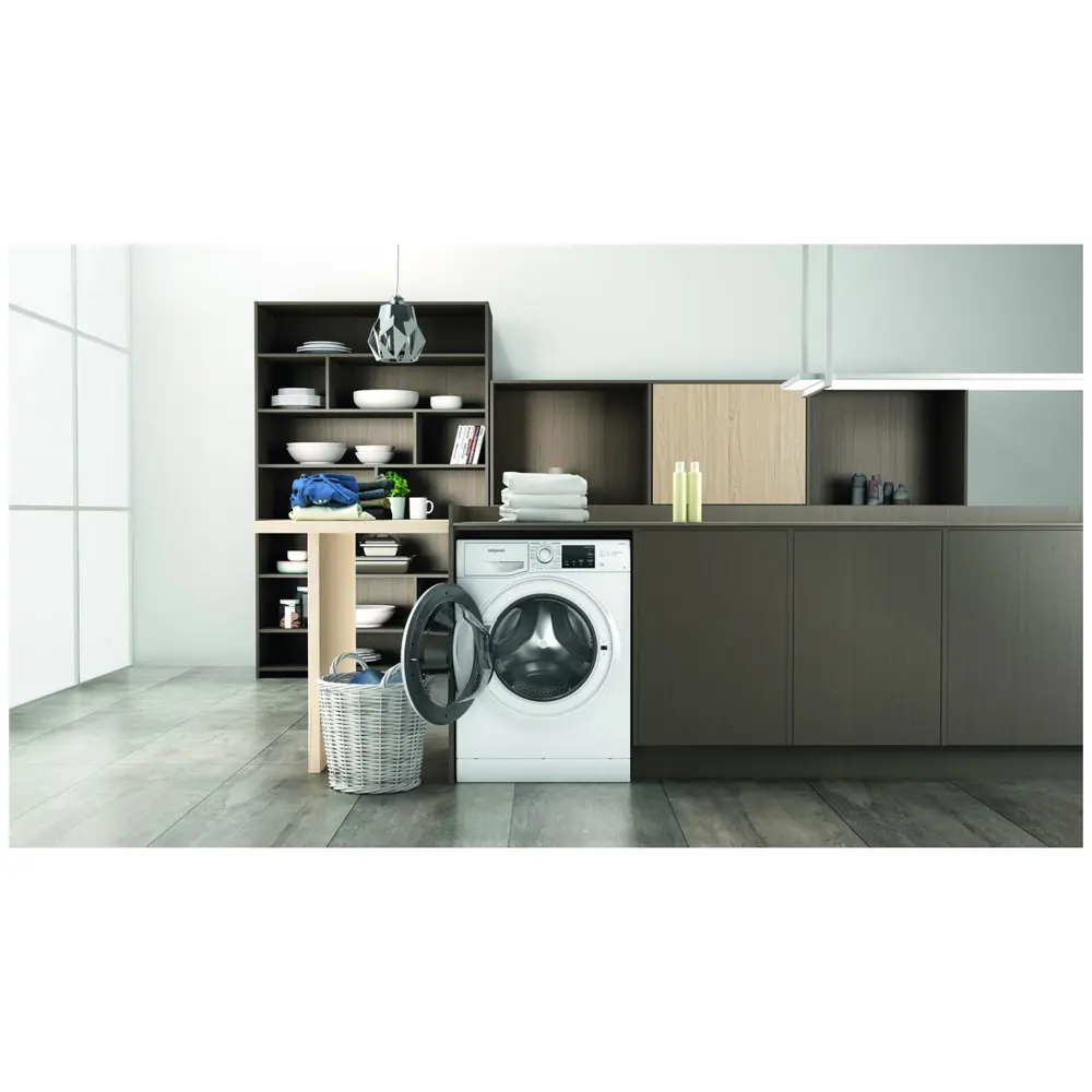 Фото 11 Стиральная машина Hotpoint Nsb 6015 W V Ru 59.50x85x42.50 см 6 кг цвет белый