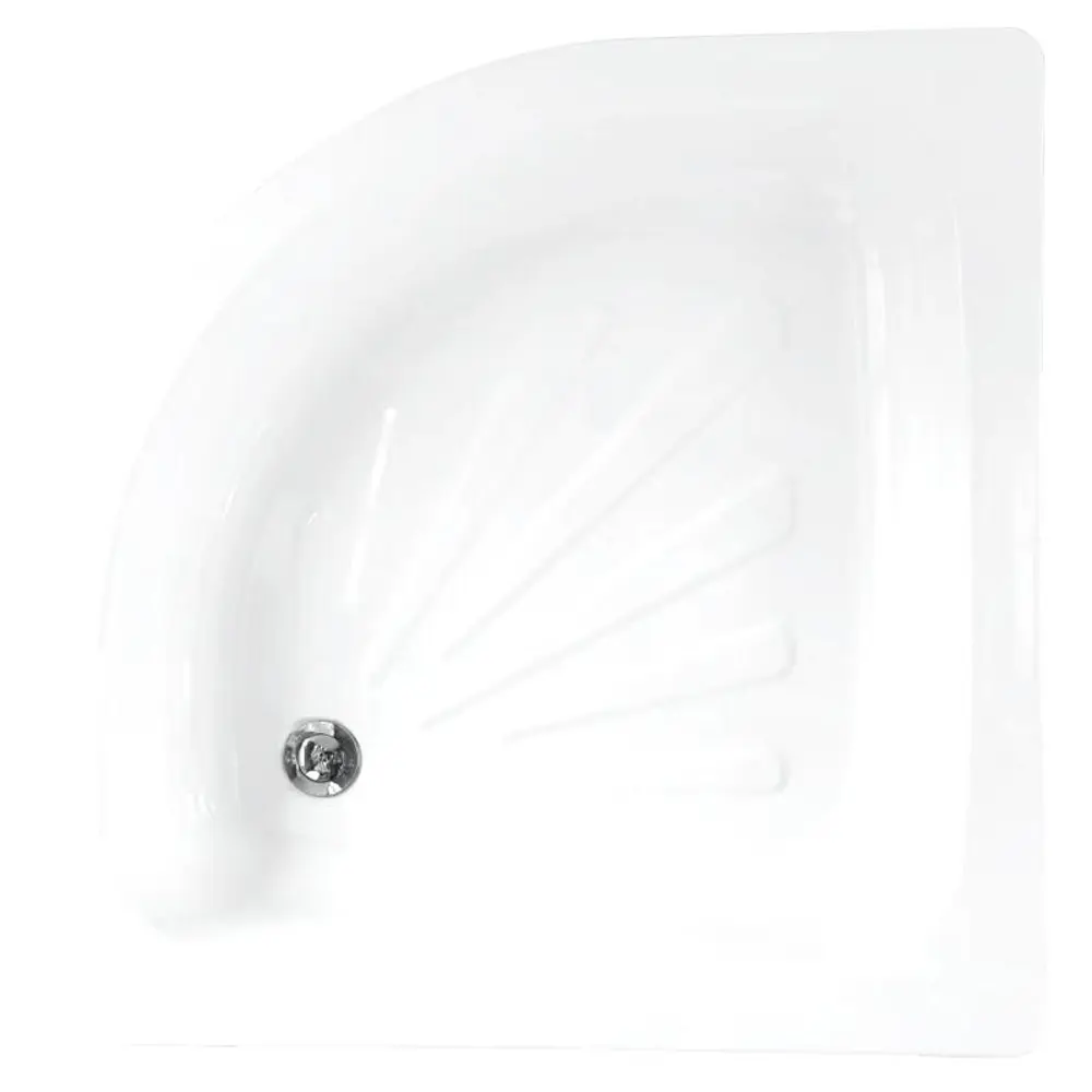 Фото Душевой поддон Loranto LG900C 1/4 круга сталь 90x90см Фото Душевой поддон Loranto LG900C 1/4 круга сталь 90x90см