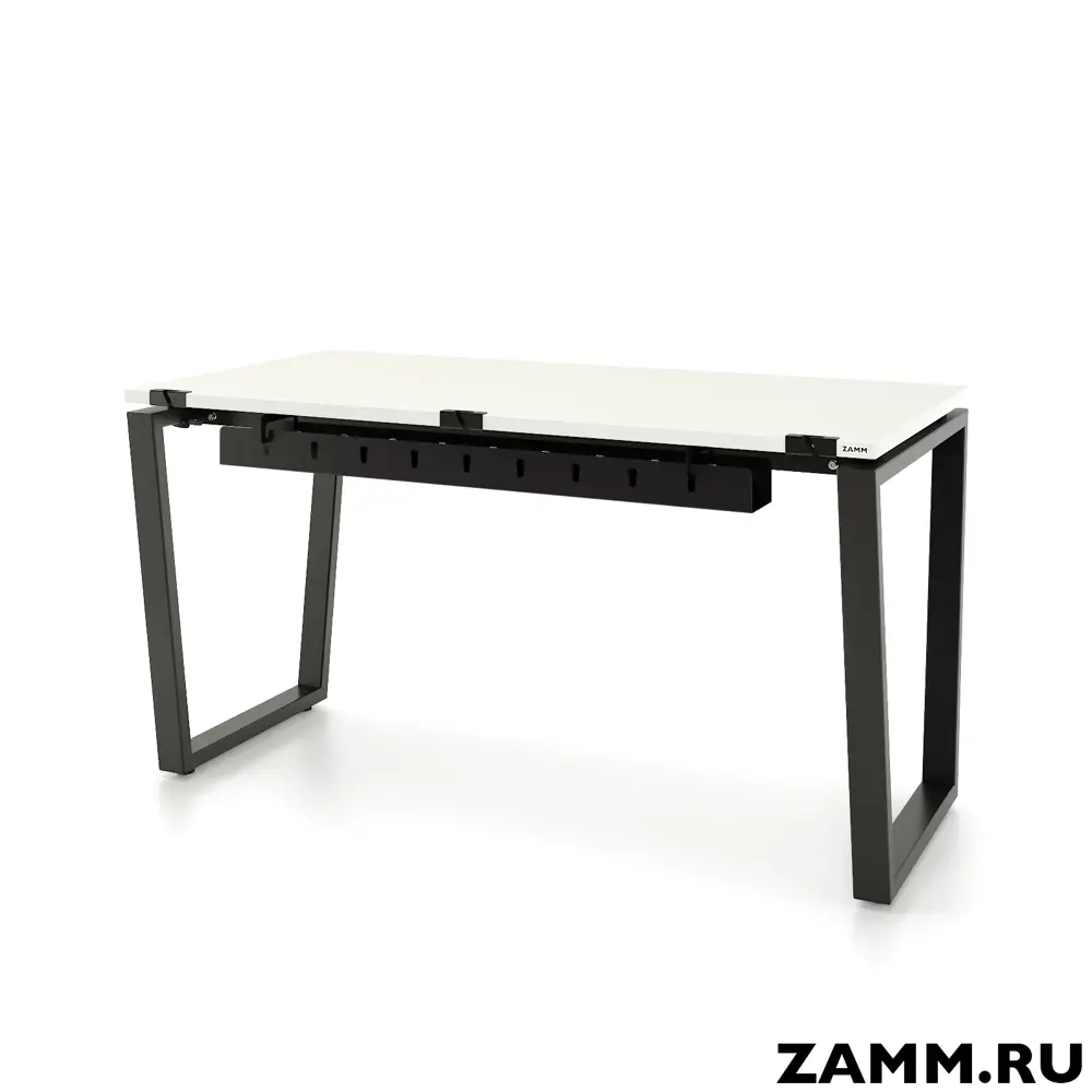 Фото Письменный стол ПС-26772.70x140:AA.25/05-03 Zamm Ирис (Тип 3) 140x75x70 см Металл цвет белый