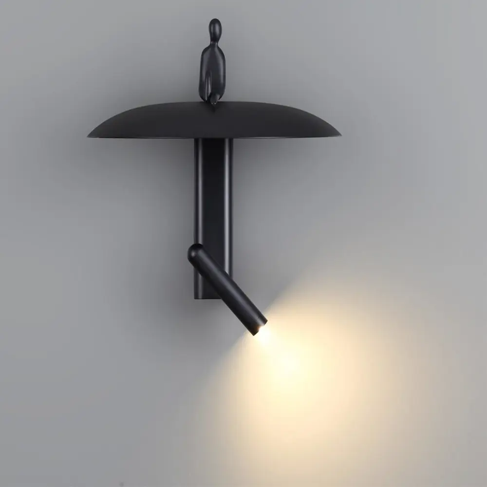 Фото 3 Настенный светильник светодиодный Odeon Light Shadow OD_7024_7WL теплый белый свет цвет черный