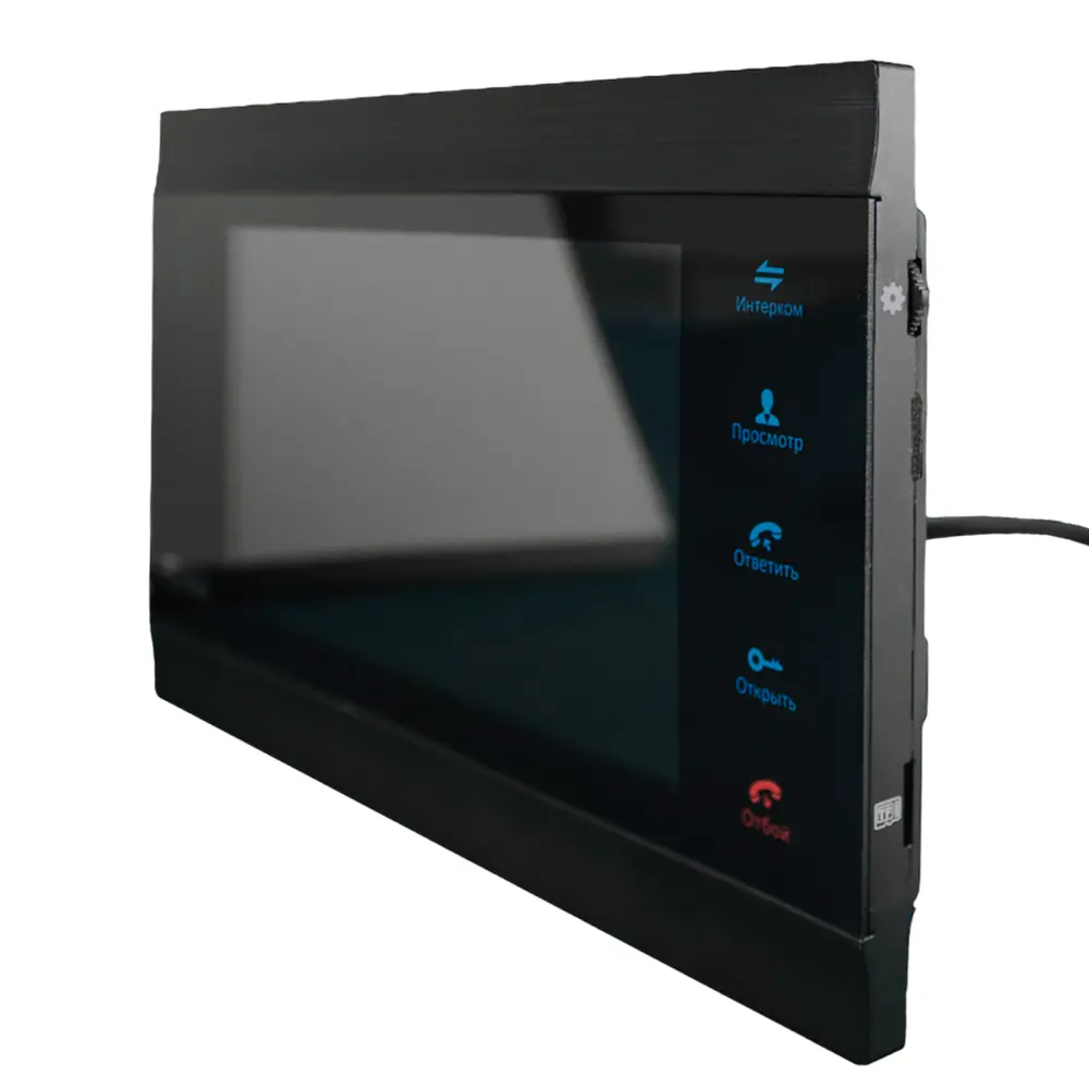 Фото 4 Комплект видеодомофона Ps-link KIT-7627BW-18 7" цвет черный Фото 4 Комплект видеодомофона Ps-link KIT-7627BW-18 7" цвет черный