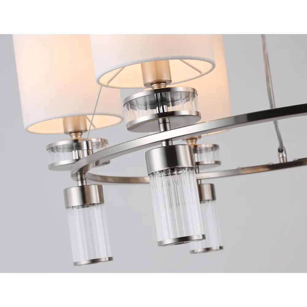 Фото 4 Люстра подвесная Ambrella Light High Ambr_lh71291 6 ламп 23 м² цвет белый/никель Фото 4 Люстра подвесная Ambrella Light High Ambr_lh71291 6 ламп 23 м² цвет белый/никель
