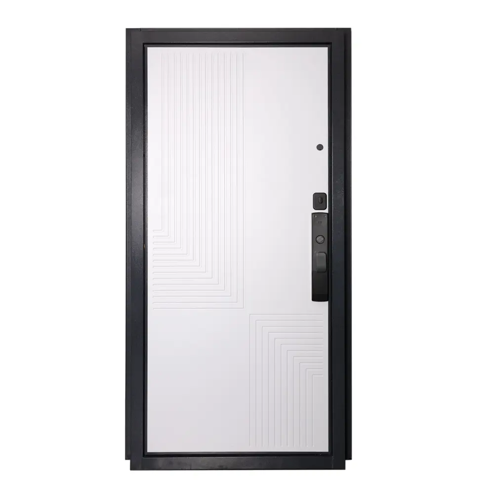 Фото 5 Входная дверь Unicorn Terminal smart правый 205x96см цвет графит букле/эмаль белоснежная Фото 5 Входная дверь Unicorn Terminal smart правый 205x96см цвет графит букле/эмаль белоснежная