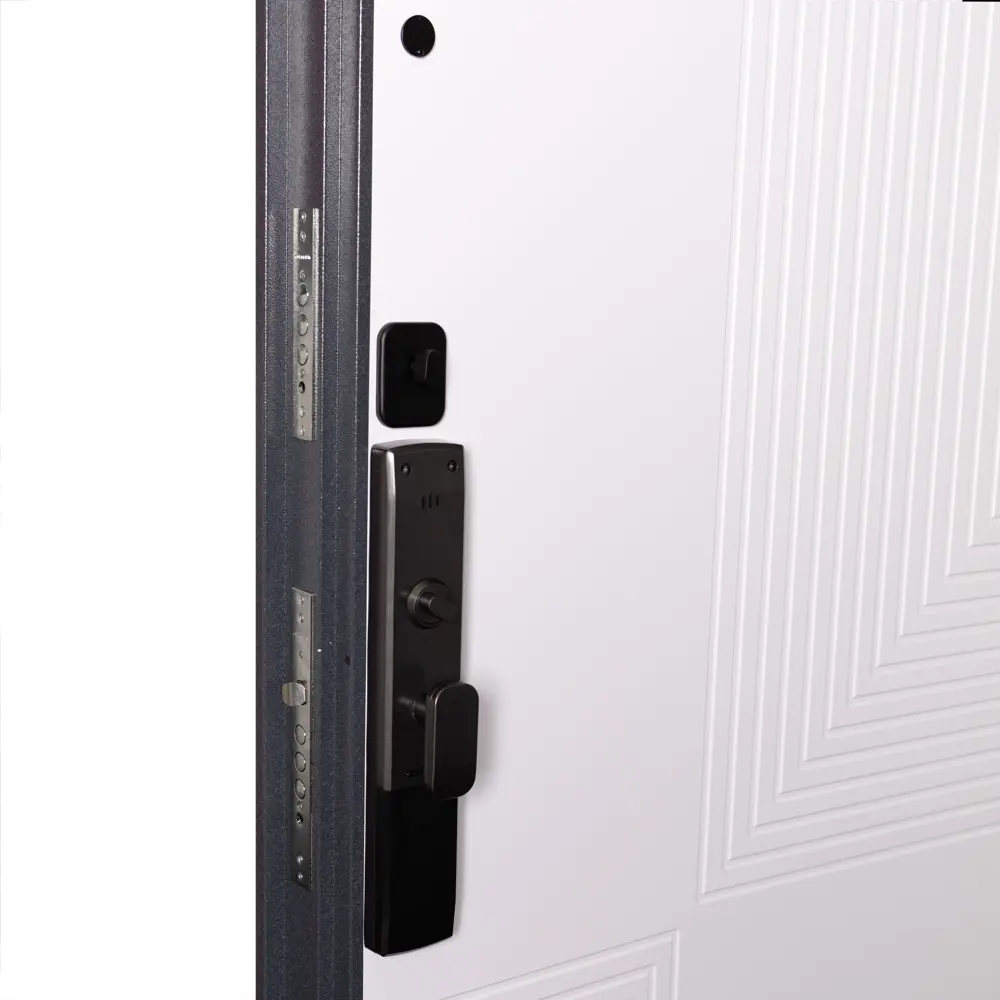 Фото 8 Входная дверь Unicorn Terminal smart правый 205x96см цвет графит букле/эмаль белоснежная Фото 8 Входная дверь Unicorn Terminal smart правый 205x96см цвет графит букле/эмаль белоснежная