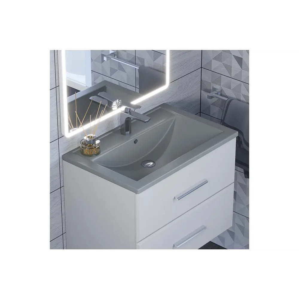 Фото 4 Раковина встраиваемая Uperwood Foster Quartz 291030033 70см Фото 4 Раковина встраиваемая Uperwood Foster Quartz 291030033 70см