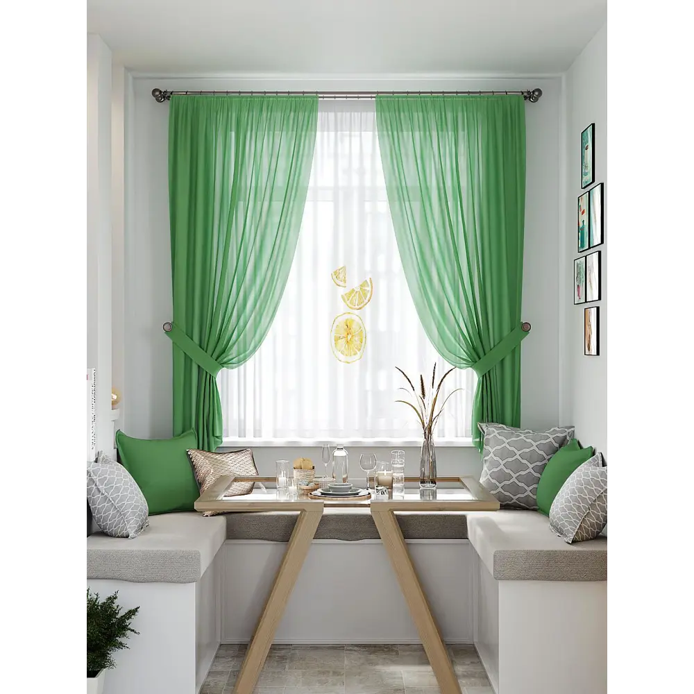 Фото Тюль Helga TD-550419 на шторной ленте 300x180 см цвет разноцветный Фото Тюль Helga TD-550419 на шторной ленте 300x180 см цвет разноцветный