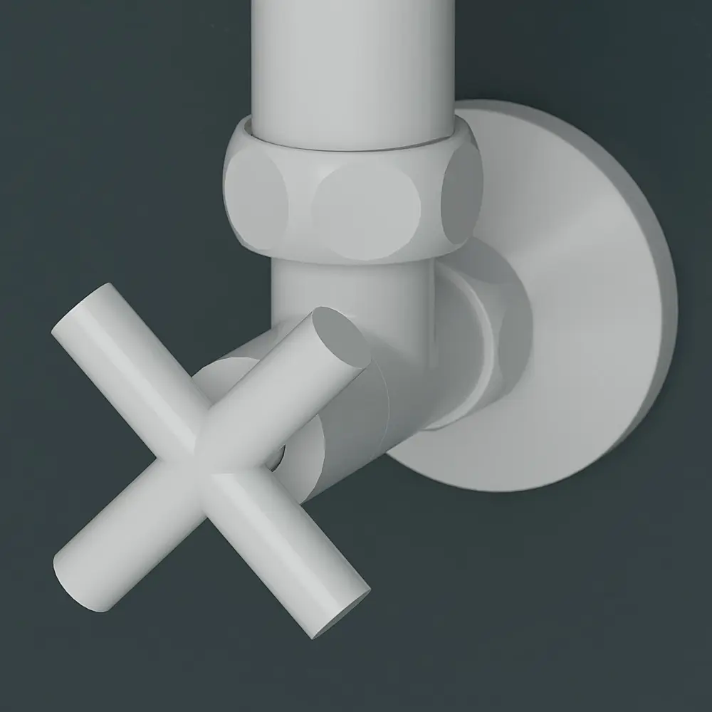 Фото 4 Полотенцесушитель водяной лестница Onix Classic pro white 80x70 см нижняя подводка нержавеющая сталь цвет белый
