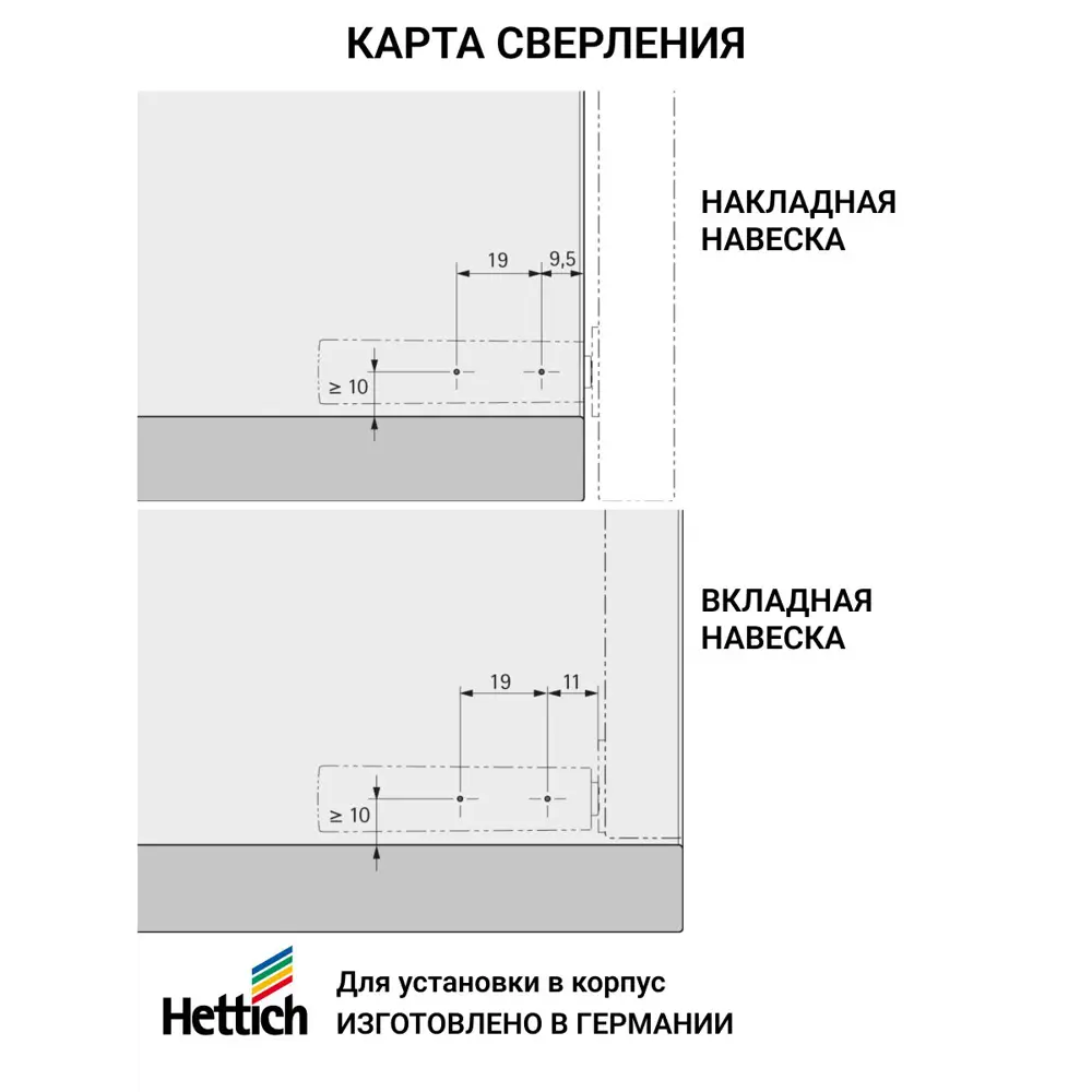 Фото 4 Магнитный толкатель Hettich Magnet система push to open для петель без пружины короткий ход 3 шт Фото 4 Магнитный толкатель Hettich Magnet система push to open для петель без пружины короткий ход 3 шт