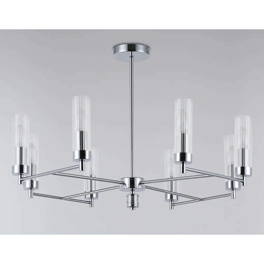 Фото 4 Люстра на штанге Ambrella light High light Lh55152 8 ламп 32 м² цвет хром, прозрачный Фото 4 Люстра на штанге Ambrella light High light Lh55152 8 ламп 32 м² цвет хром, прозрачный