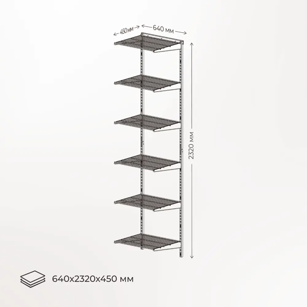 Фото 6 Гардеробная Larvij LWK403WH 64x232x45 см цвет белый Фото 6 Гардеробная Larvij LWK403WH 64x232x45 см цвет белый