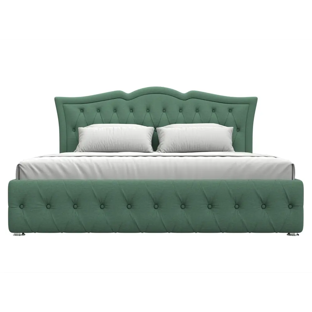 Фото 2 Кровать Герда 180 Лига диванов 123594 207x110x211 см рогожка цвет амур 11 зеленый Фото 2 Кровать Герда 180 Лига диванов 123594 207x110x211 см рогожка цвет амур 11 зеленый