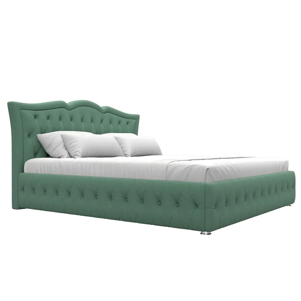 Фото 3 Кровать Герда 180 Лига диванов 123594 207x110x211 см рогожка цвет амур 11 зеленый Фото 3 Кровать Герда 180 Лига диванов 123594 207x110x211 см рогожка цвет амур 11 зеленый