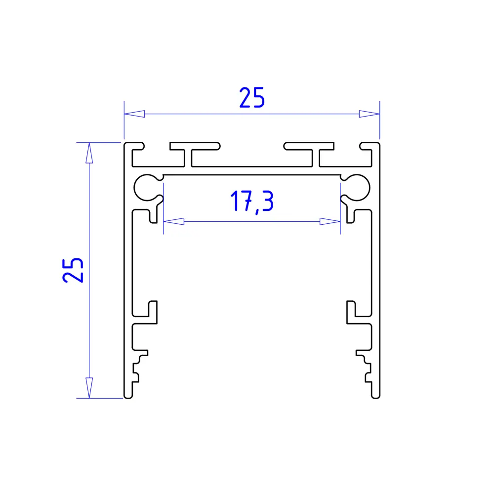 Фото 7 Профиль алюминиевый Ambrella light Illumination накладной/подвесной Profile System 25x25 для светодиодной ленты до 23мм GP2500BK Фото 7 Профиль алюминиевый Ambrella light Illumination накладной/подвесной Profile System 25x25 для светодиодной ленты до 23мм GP2500BK