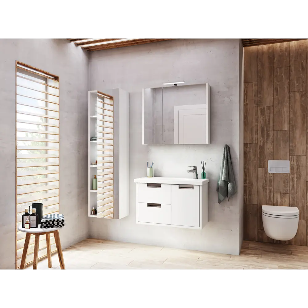 Фото 6 Тумба под раковину Roca Etna 76.4см цвет белый Фото 6 Тумба под раковину Roca Etna 76.4см цвет белый