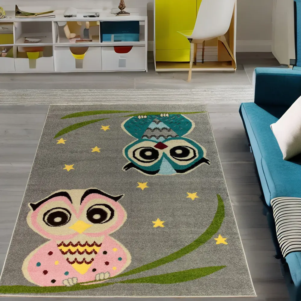 Фото Ковер Agnella Funky Top Owl Grey прямой 160x220 см полипропилен Фото Ковер Agnella Funky Top Owl Grey прямой 160x220 см полипропилен