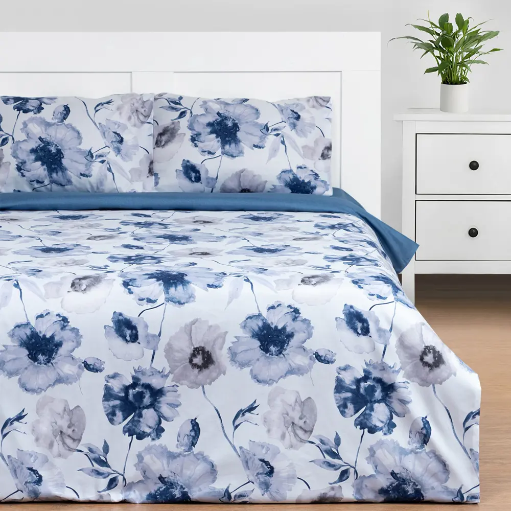 Фото Комплект постельного белья Этель Ranuncoli сатин 2-спальный наволочки 50 x 70- 2 шт цвет белый Фото Комплект постельного белья Этель Ranuncoli сатин 2-спальный наволочки 50 x 70- 2 шт цвет белый