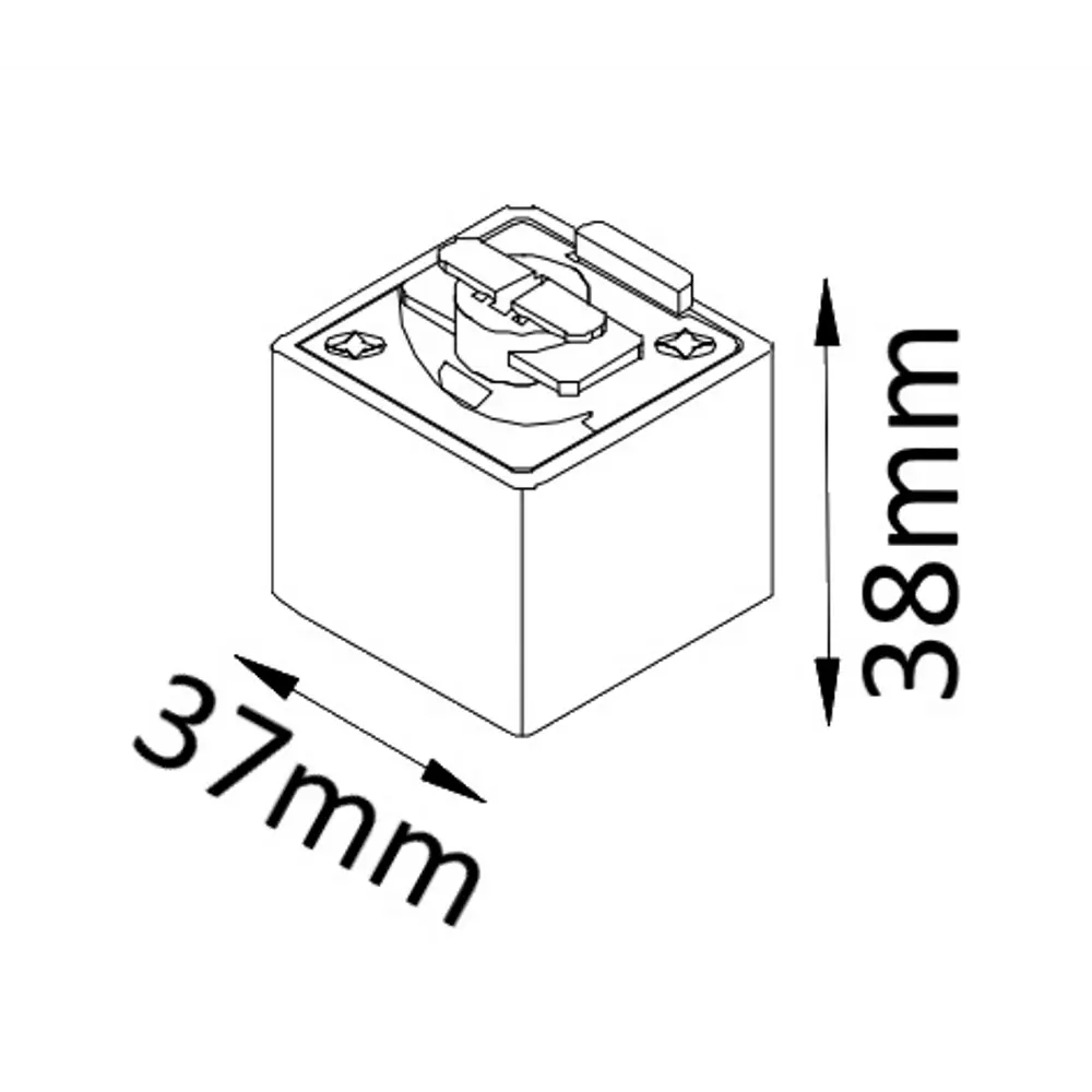 Фото 2 Адаптер Crystal lux Clt 0.212 03 bl для подключения к однофазной трековой системе цвет черный Фото 2 Адаптер Crystal lux Clt 0.212 03 bl для подключения к однофазной трековой системе цвет черный