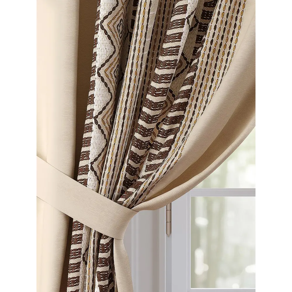 Фото 3 Комплект штор Comfy Way Лорнерс TD-958314 на шторной ленте, 260x150 см, цвет разноцветный Фото 3 Комплект штор Comfy Way Лорнерс TD-958314 на шторной ленте, 260x150 см, цвет разноцветный