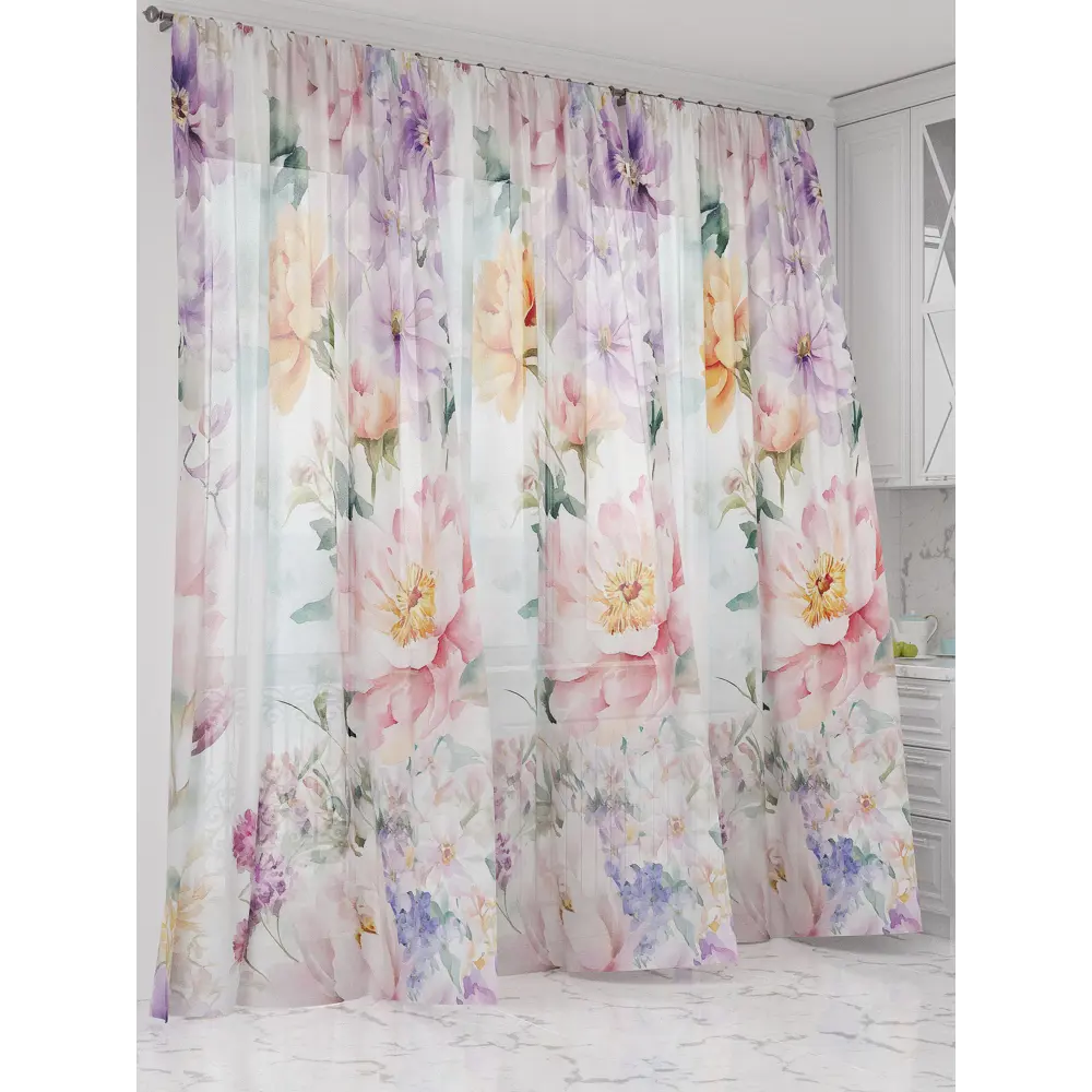 Фото 3 Тюль Comfy way Олион - 107 CW991107-250 на шторной ленте 250x450 см цвет разноцветный Фото 3 Тюль Comfy way Олион - 107 CW991107-250 на шторной ленте 250x450 см цвет разноцветный