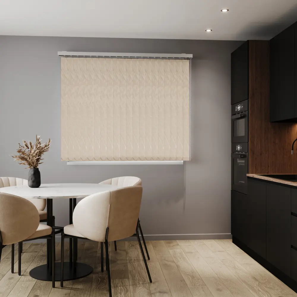 Фото Комплект вертикальных жалюзи Унистайл Vzhorbez 135x130 см алюминий цвет бежевый Фото Комплект вертикальных жалюзи Унистайл Vzhorbez 135x130 см алюминий цвет бежевый