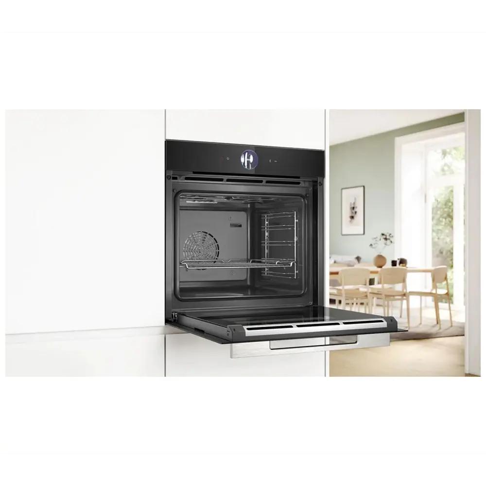 Фото 3 Встраиваемый духовой шкаф Bosch HSG7361B1 59.4х59.5х56.8 см цвет черный Фото 3 Встраиваемый духовой шкаф Bosch HSG7361B1 59.4х59.5х56.8 см цвет черный