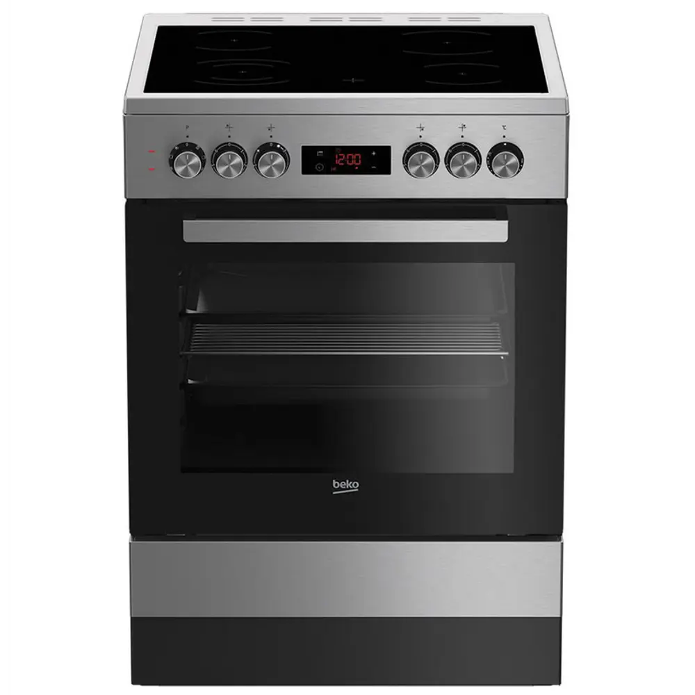 Фото Электрическая плита с духовкой Beko FSE67310GX 60x85x60 см цвет нержавеющая сталь Фото Электрическая плита с духовкой Beko FSE67310GX 60x85x60 см цвет нержавеющая сталь