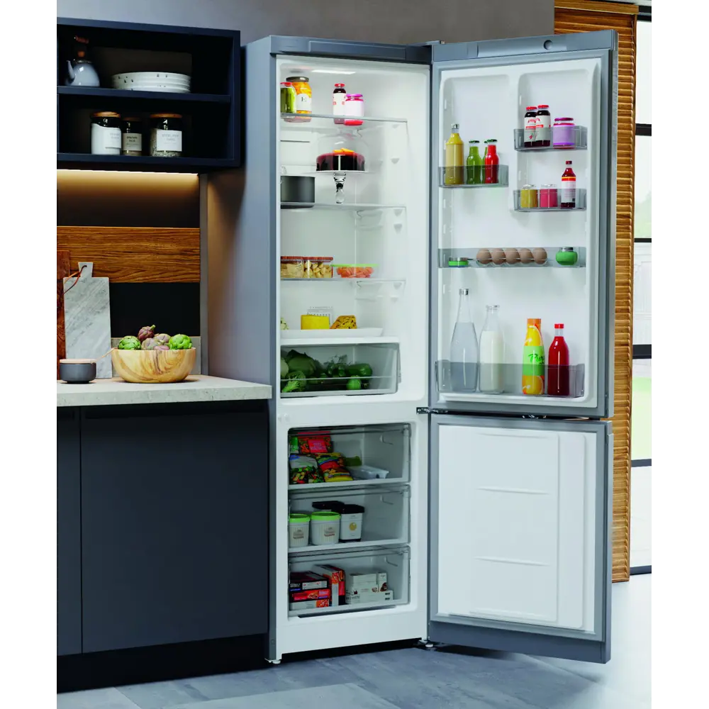 Фото 8 Отдельностоящий холодильник Hotpoint HT 5200 MX 60x196 см цвет нержавеющая сталь Фото 8 Отдельностоящий холодильник Hotpoint HT 5200 MX 60x196 см цвет нержавеющая сталь