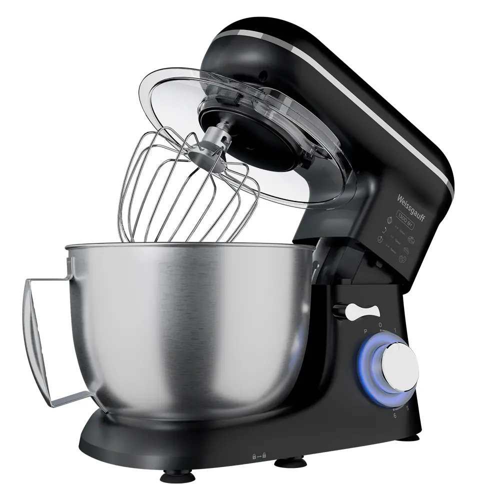 Фото 4 Планетарный миксер Weissgauff WSM 130 PMB Prime Chef 1300 Вт цвет черный Фото 4 Планетарный миксер Weissgauff WSM 130 PMB Prime Chef 1300 Вт цвет черный