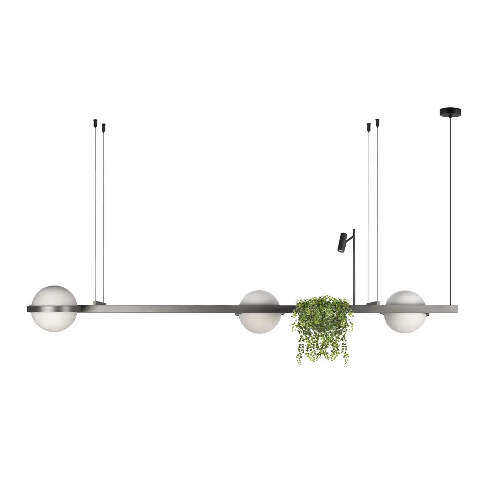 Фото Светильник подвесной светодиодный Loft It Jardin 10121-c dark grey 16.25 м² теплый белый (желтый) свет цвет белый/антрацит Фото Светильник подвесной светодиодный Loft It Jardin 10121-c dark grey 16.25 м² теплый белый (желтый) свет цвет белый/антрацит