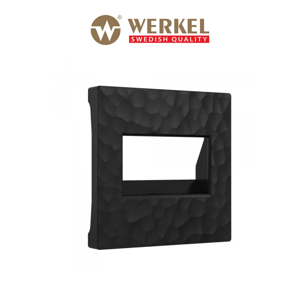 Фото Накладка Werkel для двойной розетки Ethernet RJ-45 черный Фото Накладка Werkel для двойной розетки Ethernet RJ-45 черный