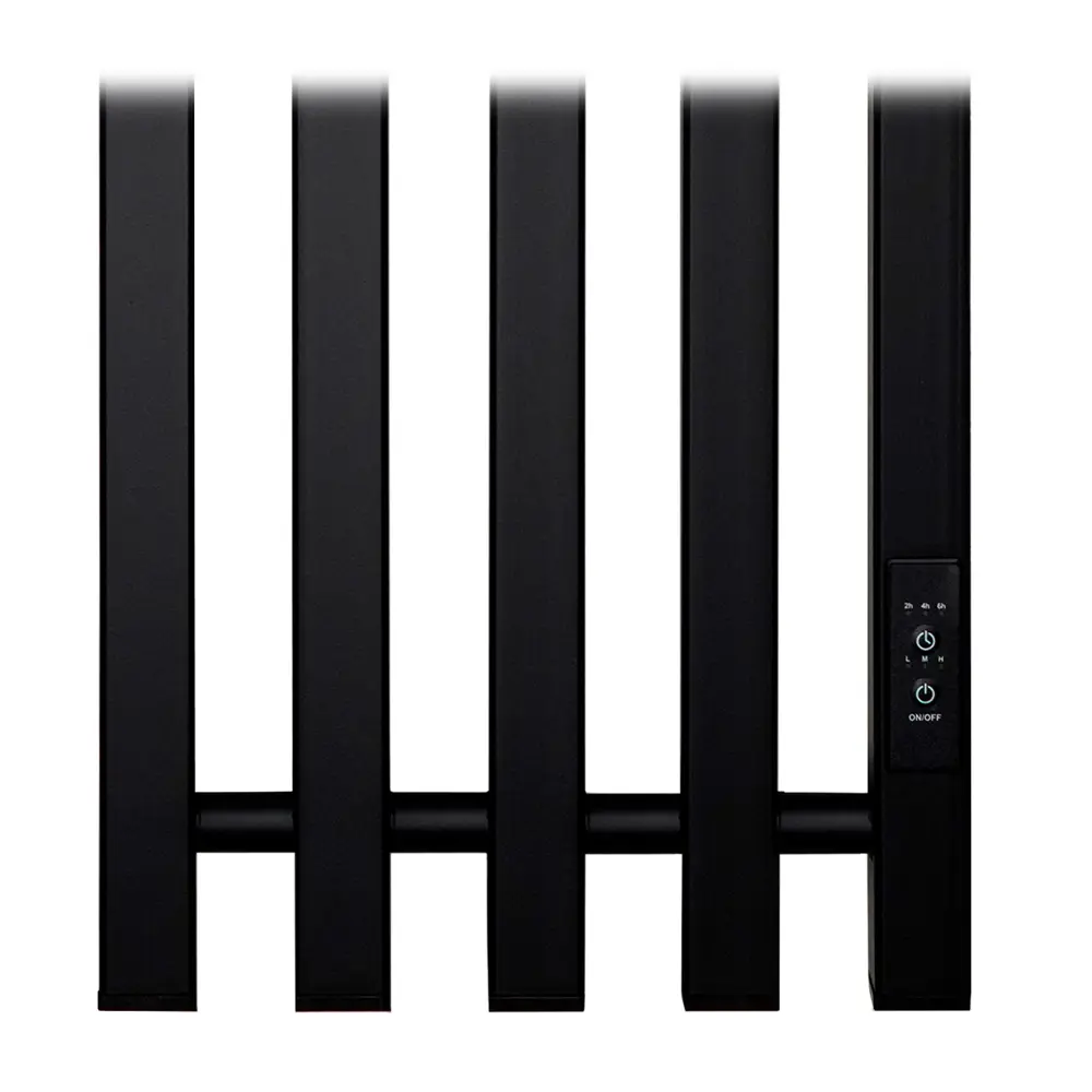 Фото 4 Полотенцесушитель электрический Primoclima Sol Q E Black 270x1200 мм 144 Вт с терморегулятором I-образный цвет черный матовый Фото 4 Полотенцесушитель электрический Primoclima Sol Q E Black 270x1200 мм 144 Вт с терморегулятором I-образный цвет черный матовый