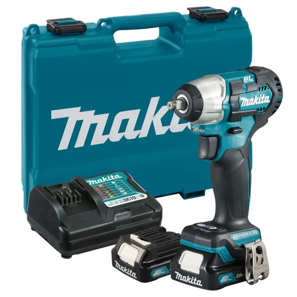 Фото 2 Гайковерт аккумуляторный Makita TW160DWAE, 12 В Li-Ion 2x2 Ач, 160 Нм Фото 2 Гайковерт аккумуляторный Makita TW160DWAE, 12 В Li-Ion 2x2 Ач, 160 Нм