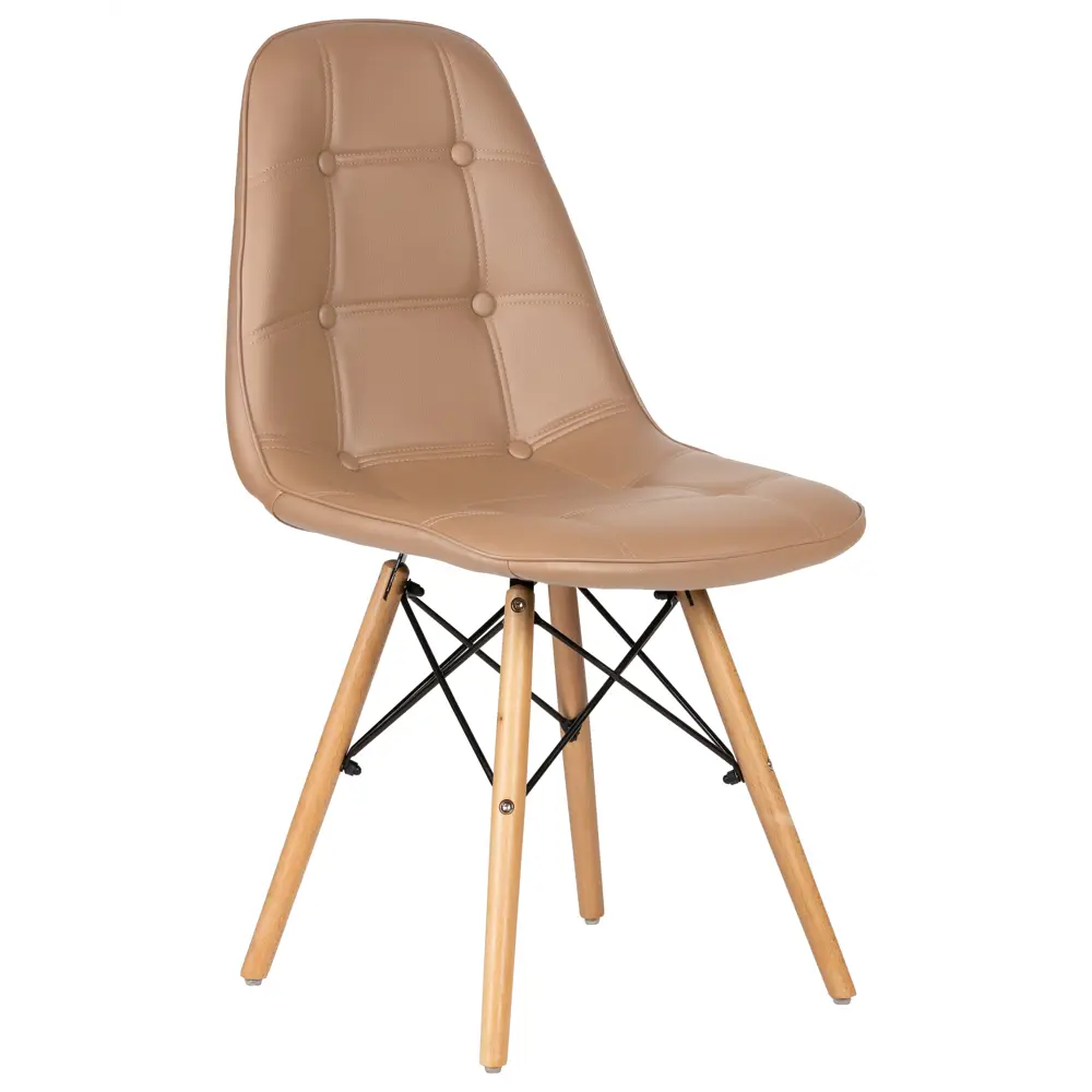 Фото Кухонный стул Dobrin Bennet LMZL 44.5x44x54 см искусственная кожа цвет коричневый