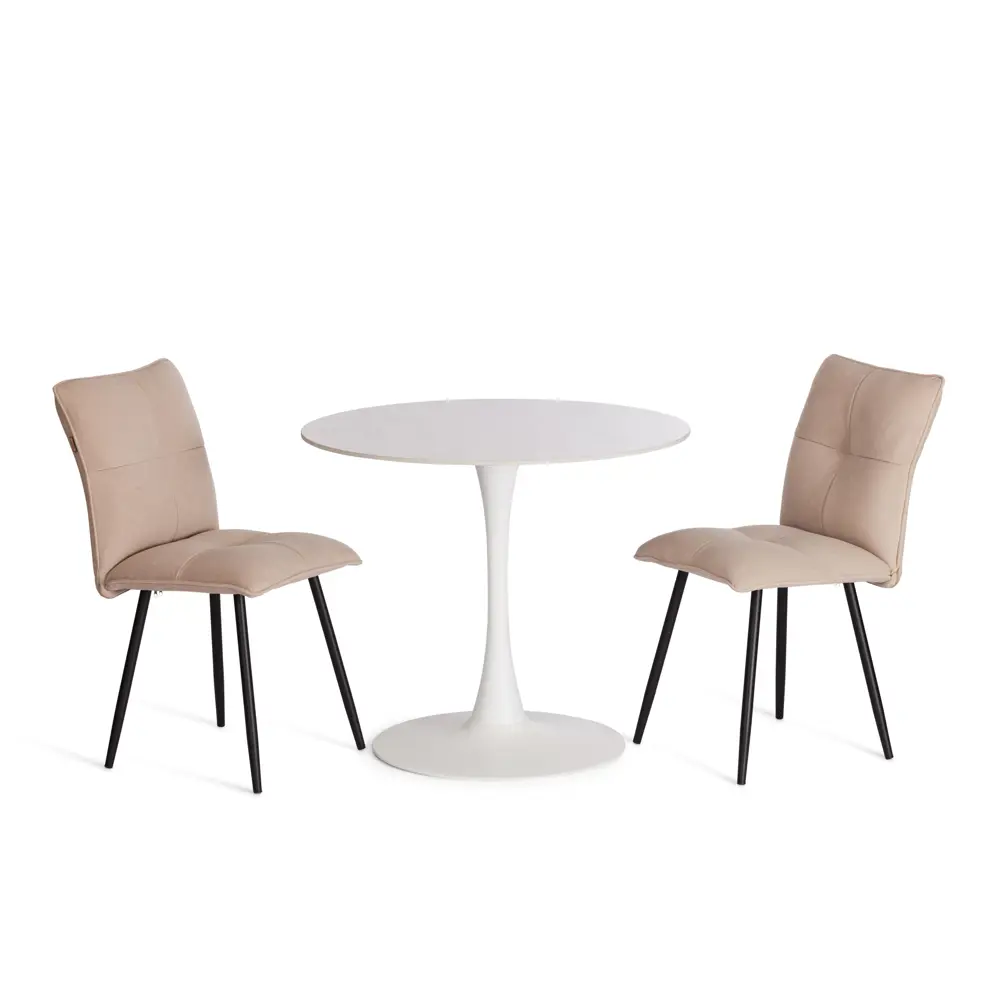 Фото 2 Кухонный стол круглый Tetchair Tulip/тулип 90x90 см керамика цвет белый Фото 2 Кухонный стол круглый Tetchair Tulip/тулип 90x90 см керамика цвет белый