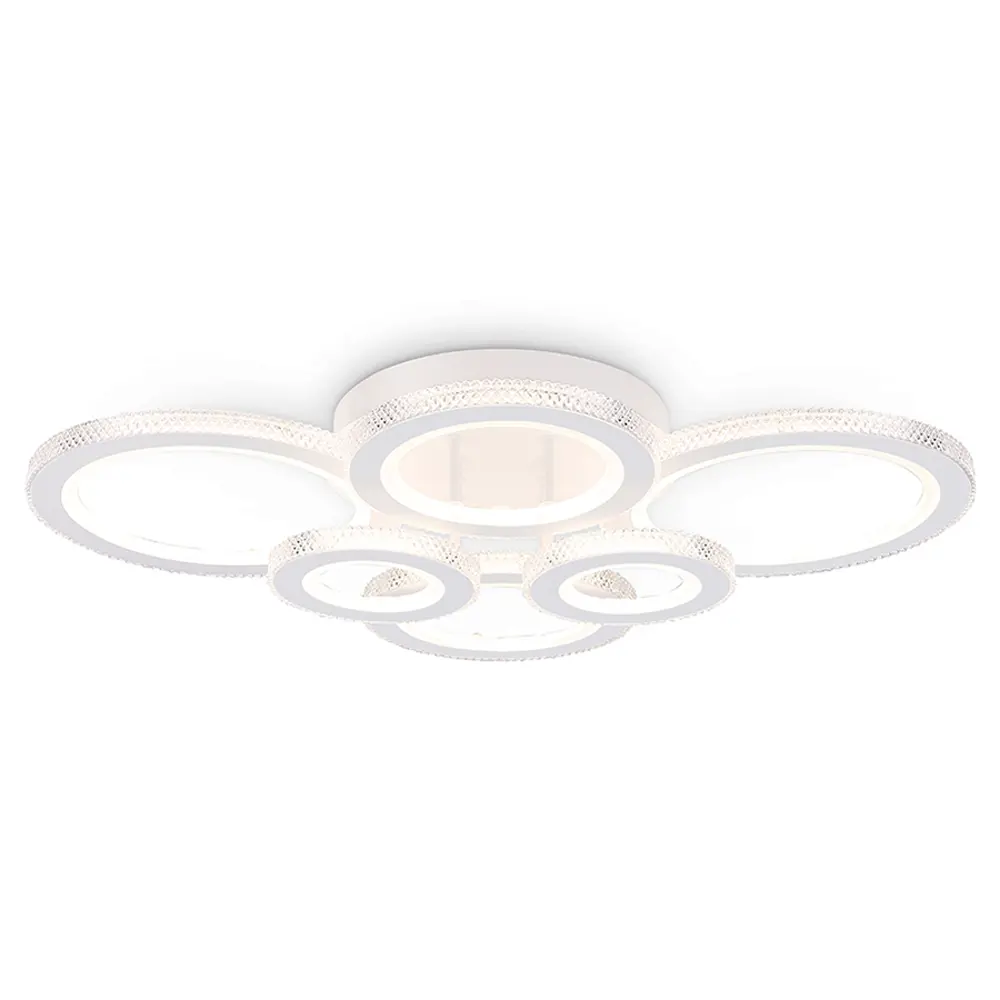 Фото Люстра потолочная светодиодная Ambrella light Fa8874 с пультом управления 20 м² нейтральный белый свет цвет белый Фото Люстра потолочная светодиодная Ambrella light Fa8874 с пультом управления 20 м² нейтральный белый свет цвет белый