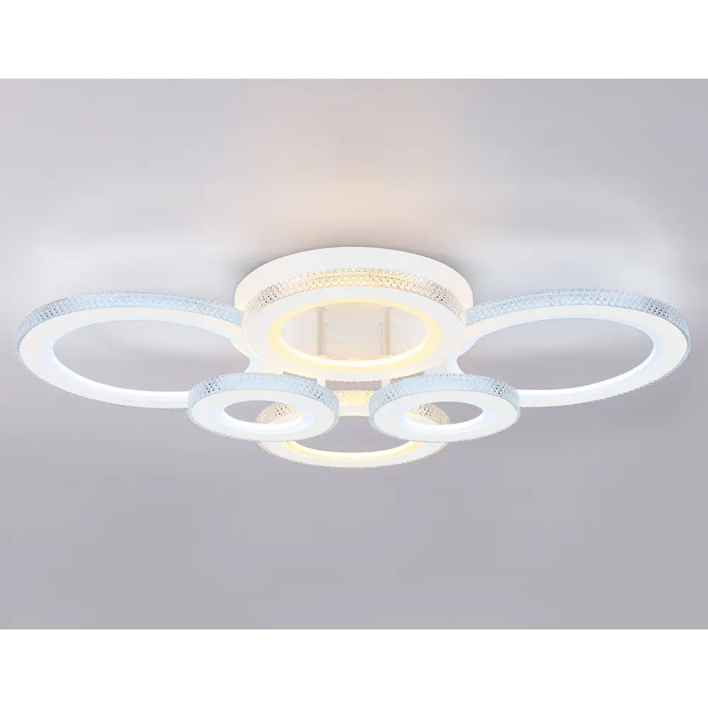 Фото 7 Люстра потолочная светодиодная Ambrella light Fa8874 с пультом управления 20 м² нейтральный белый свет цвет белый Фото 7 Люстра потолочная светодиодная Ambrella light Fa8874 с пультом управления 20 м² нейтральный белый свет цвет белый