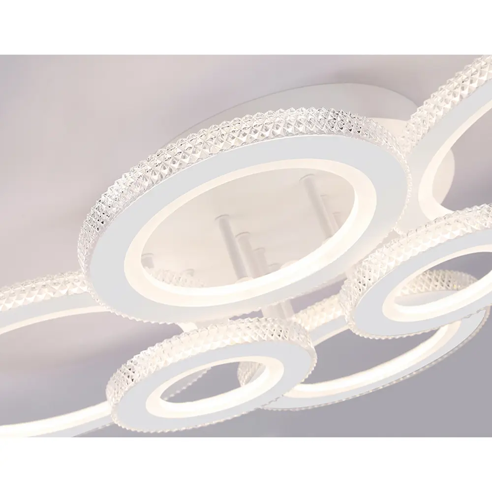 Фото 10 Люстра потолочная светодиодная Ambrella light Fa8874 с пультом управления 20 м² нейтральный белый свет цвет белый Фото 10 Люстра потолочная светодиодная Ambrella light Fa8874 с пультом управления 20 м² нейтральный белый свет цвет белый