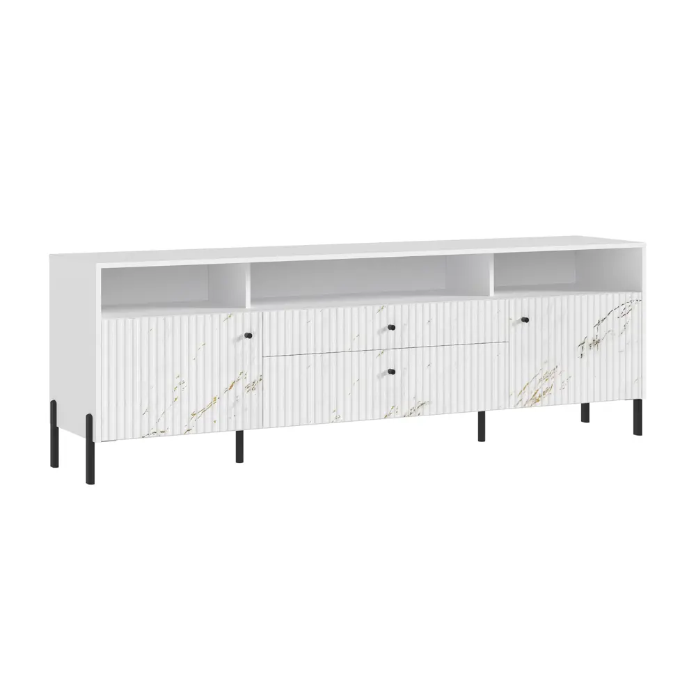 Фото Шкаф для телевизора Миф 08-192249 200x66.8x42.6 см МДФ цвет белый